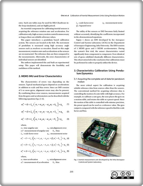 Calibration of Inertial Measurement Units Using Pendulum Motion