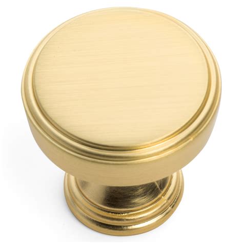 Cosmas 1940BG Brushed Gold Cabinet Knob - DoorCorner.com