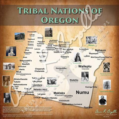 Tribal Nations of Oregon Map – Indigenous Peoples Resources