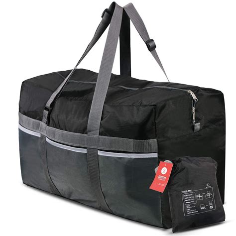 REDCAMP Extra Large 25'' Duffle Bag 75L Black Lightweight, Waterproof Travel Duffel Bag Foldable ...