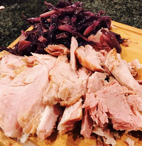 Family Roast Gammon Recipe with Braised Red Cabbage. - Apply to Face Blog