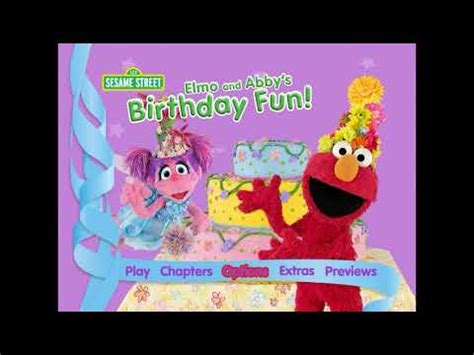 Elmo Abby s Birthday Fun DVD Menu Walkthrough