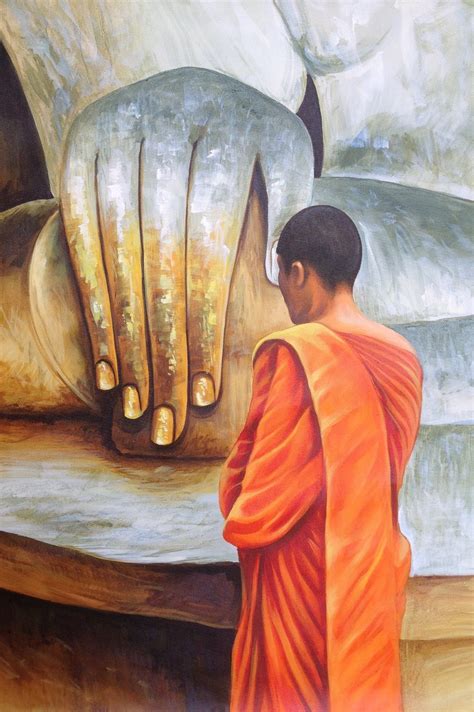 Buy Buddha Sharanam by Ram Achal@ Rs. 11490. Code:ART_RMAL18_2436 - Shop Art Paintings online in ...