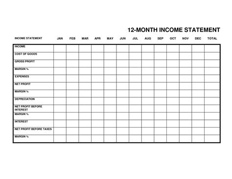 monthly income statement small business — excelxo.com