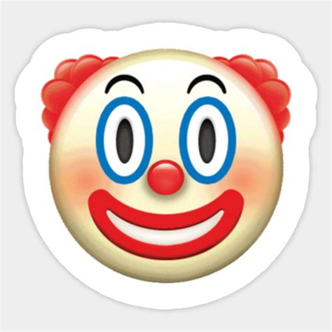 Clown Emoji - Clown - Sticker | TeePublic