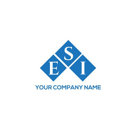 ESI letter logo design on white background. ESI creative initials letter logo concept. ESI ...