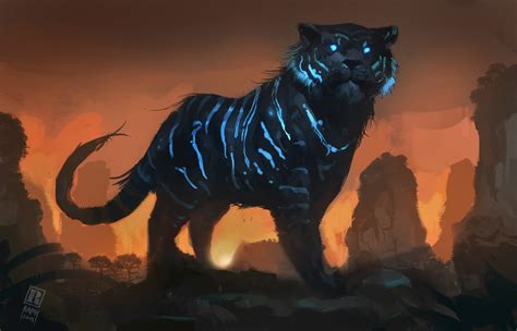 Download Fantasy Tiger HD Wallpaper by Raph04art