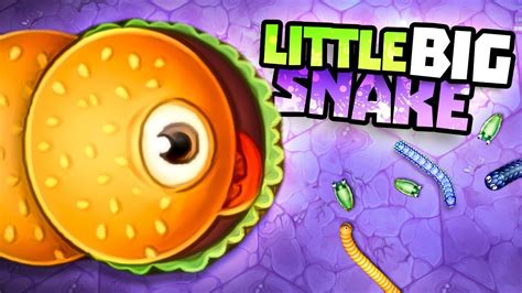 1ST PLACE AS BIGGEST BURGER SNAKE - Little Big Snake Gameplay - New IO Game Littlebigsnake - YouTube