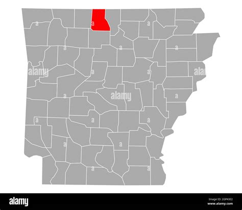 Map of Marion in Arkansas Stock Photo - Alamy