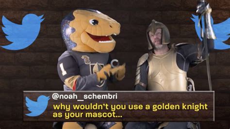 Vegas Golden Knights mascot responds to mean tweets