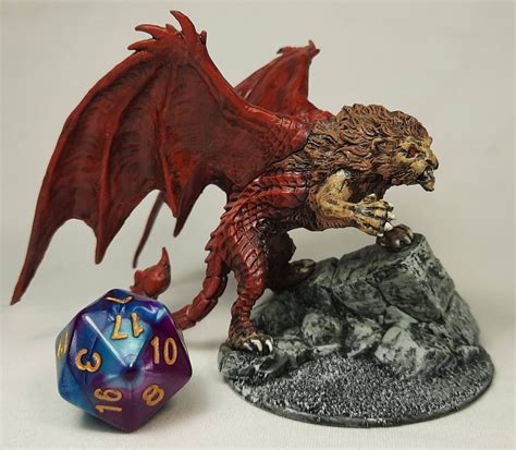 Manticore Dnd Miniature Painted for Dungeons and Dragons. - Etsy