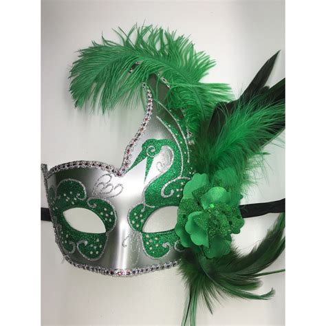 Green and Silver Mardi Gras Mask | Mardi gras mask, Mardi gras, Masks ...