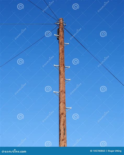 Telegraph pole stock image. Image of pole, clear, reading - 105780865