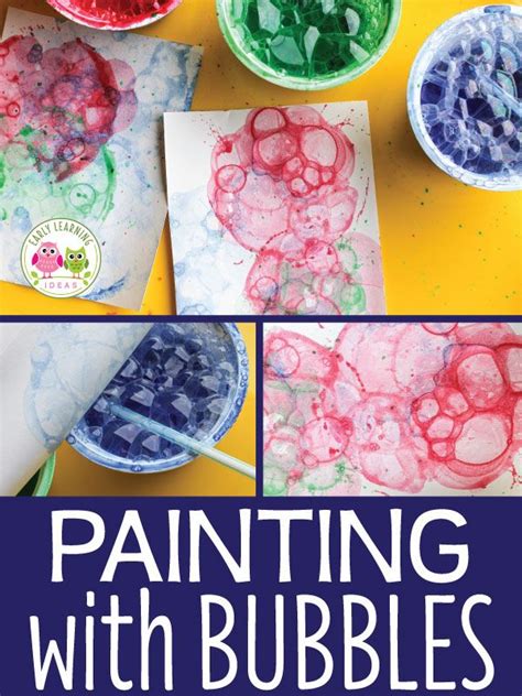 The best art activities for kids how to paint with bubbles – Artofit