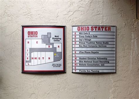 Ohio Stater Mall Directory Sign Vista Displays with Digitally Printed Graphics Ohio Stater Mall ...