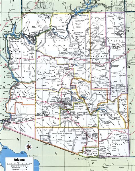 Arizona County Map With Highways - vrogue.co