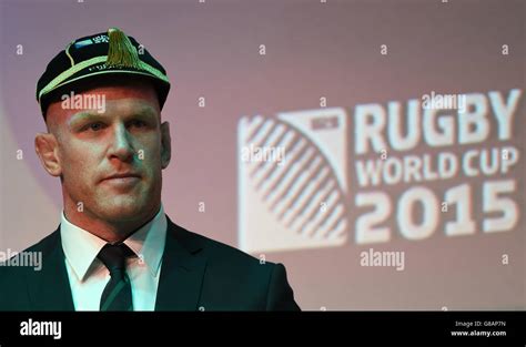 Ireland captain Paul O'Connell wearing his Rugby World Cup 2015 cap ...