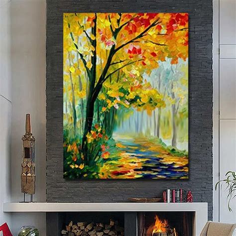 Beautiful Oil Paintings on Canvas Modern Scenery Wall Pictures Home ...