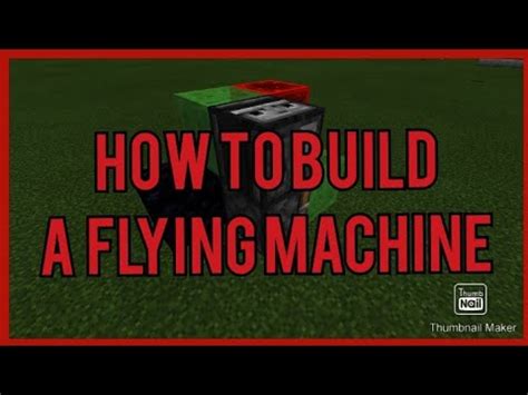 How To Build A Flying Machine In Minecraft Bedrock - YouTube