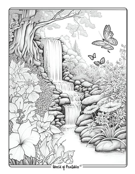 Landscape Coloring Pages - World of Printables