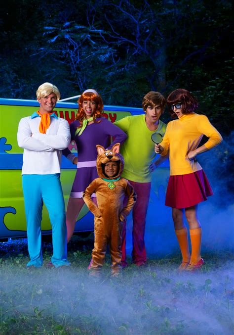 Adults Scooby Doo Costume Fred Shaggy Velma Daphne Book Week Fancy Dress Outfit ...