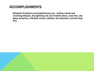 Benjamin Franklin by JM | PPT | Free Download