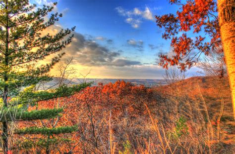 Forest Overlook near dusk at Wildcat Mountain State Park, Wisconsin ...