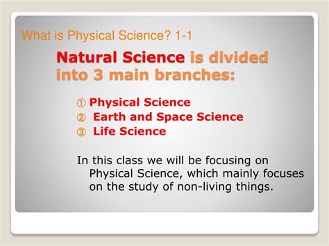 PPT - Natural Science is divided into 3 main branches: PowerPoint Presentation - ID:3695814