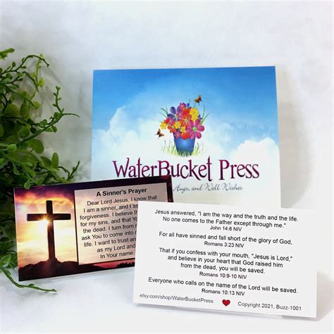 A Sinner's Prayer Scripture Cards Salvation Bible - Etsy