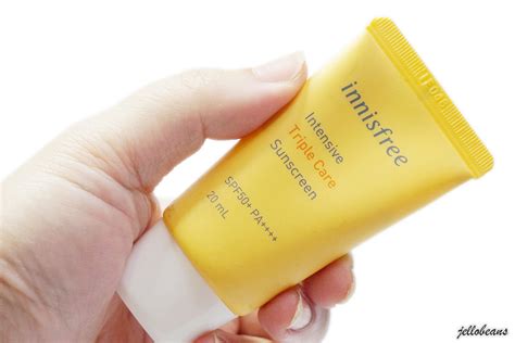 Innisfree Intensive Triple Care Sunscreen | Review - Jello Beans