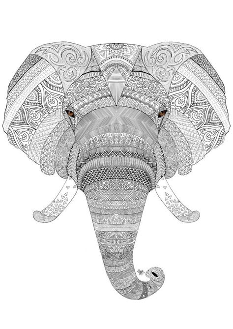 Zentangle elephant, Digital, 2000x3000 : r/Art