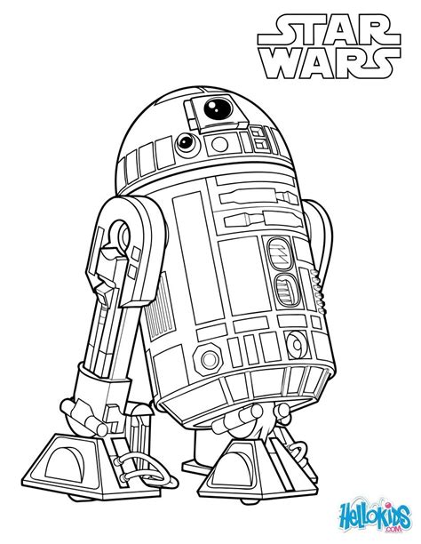 R2-d2 coloring pages - Hellokids.com