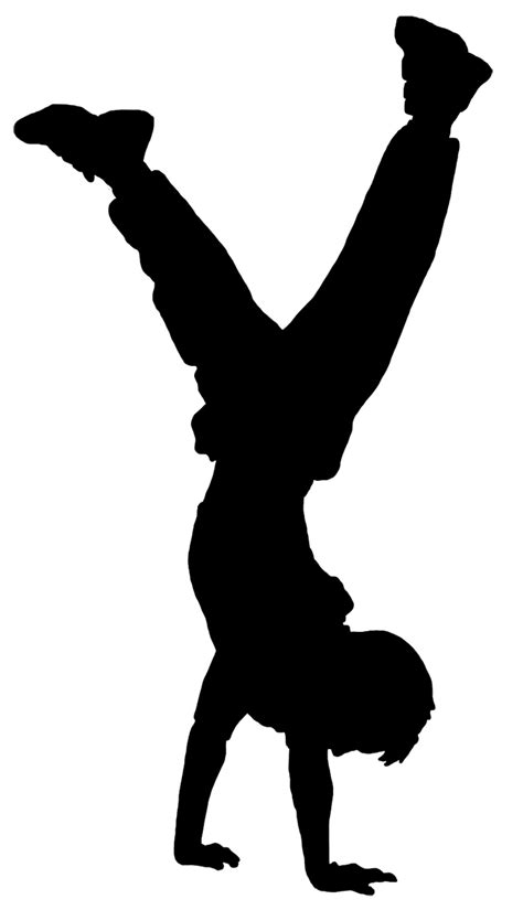 silhouette of boy doing handstand | Silhouette art, Kids silhouette, Silhouette