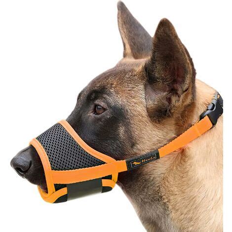 GDRHVFD Muzzle for Dogs Soft Adjustable Muzzle, Anti Bark Anti-Bite Muzzle, Medium and Small ...