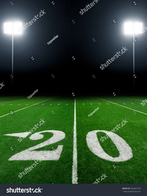 Football Field Night Stadium Lights Stock Photo 362067245 | Shutterstock