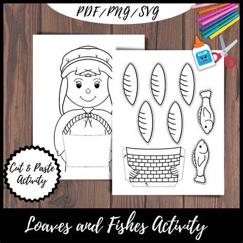 Loaves and Fishes | Bible Activity | Bible Craft | Sunday School | Cut ...