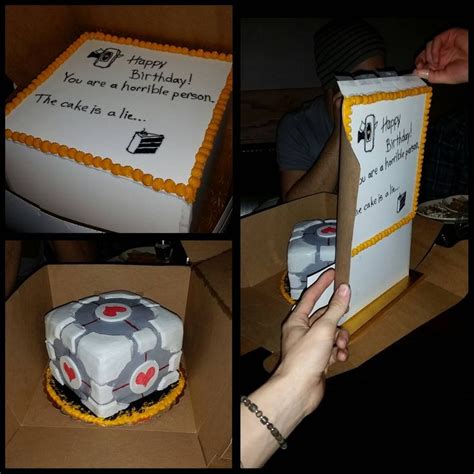 So my friends work at a bakery and knows that I'm a huge Portal fanatic, so for my birthday they ...