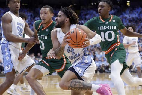 North Carolina's RJ Davis breaks Dean Smith Center record with career-high 42 points in win over ...