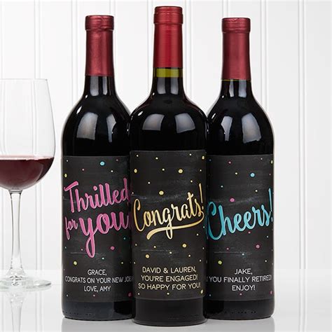 16773 - Congratulations Personalized Wine Bottle Labels