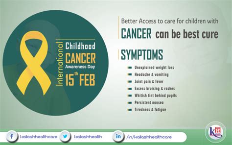 International Childhood Cancer Awareness Day (15th Feb)