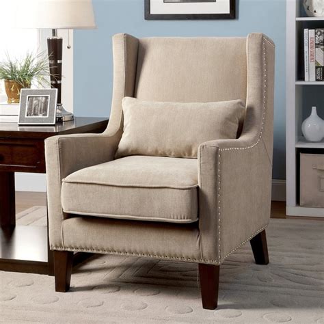 Shop Furniture of America Emilla High Back Accent Chair - Free Shipping ...