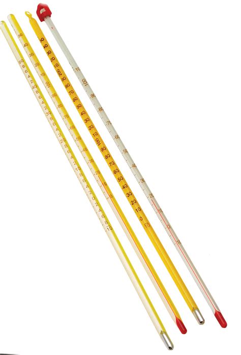 Thermometers Mercury - Yellow Backed, -10 to 110??C — Eisco Labs