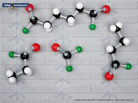 Acid Halide Molecules Built with Molymod Model Set 62053