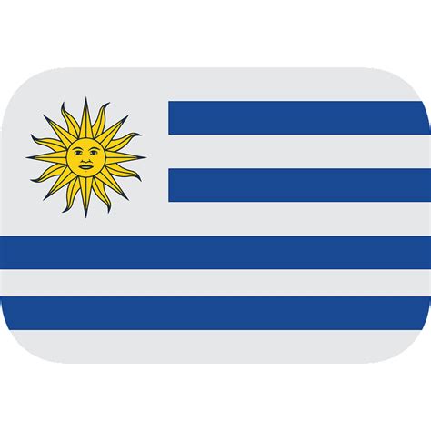 Uruguay flag emoji clipart. Free download transparent .PNG | Creazilla