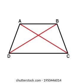 Diagonals Trapezoid Math Stock Vector (Royalty Free) 1950446014 | Shutterstock