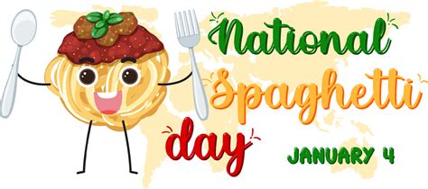 National Spaghetti Day Banner Design 14073424 Vector Art at Vecteezy