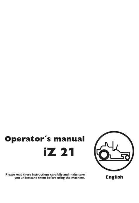 HUSQVARNA IZ SERIES OPERATOR'S MANUAL Pdf Download | ManualsLib