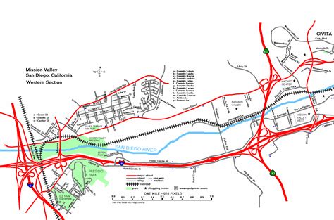 Street Map of Mission Valley