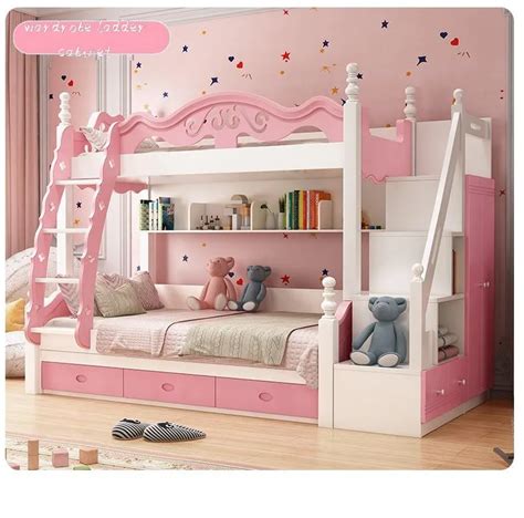 Hello Kitty Princess Bunk Bed Small Apartment Solid Wood Foot Slide Children Bed - Buy Bunk Bed ...