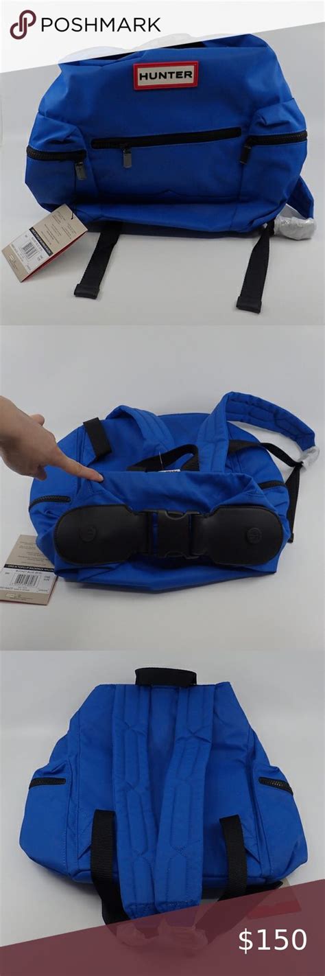 Hunter Blue Topclip Backpack - NWT | Clothes design, Insulated backpack ...